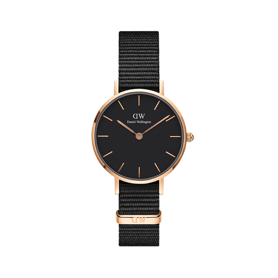 Đồng Hồ DW Petite Cornwall Dây Vải Nato Đen Size 28mm 32mm